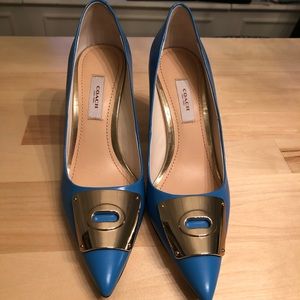 Blue Coach Heels